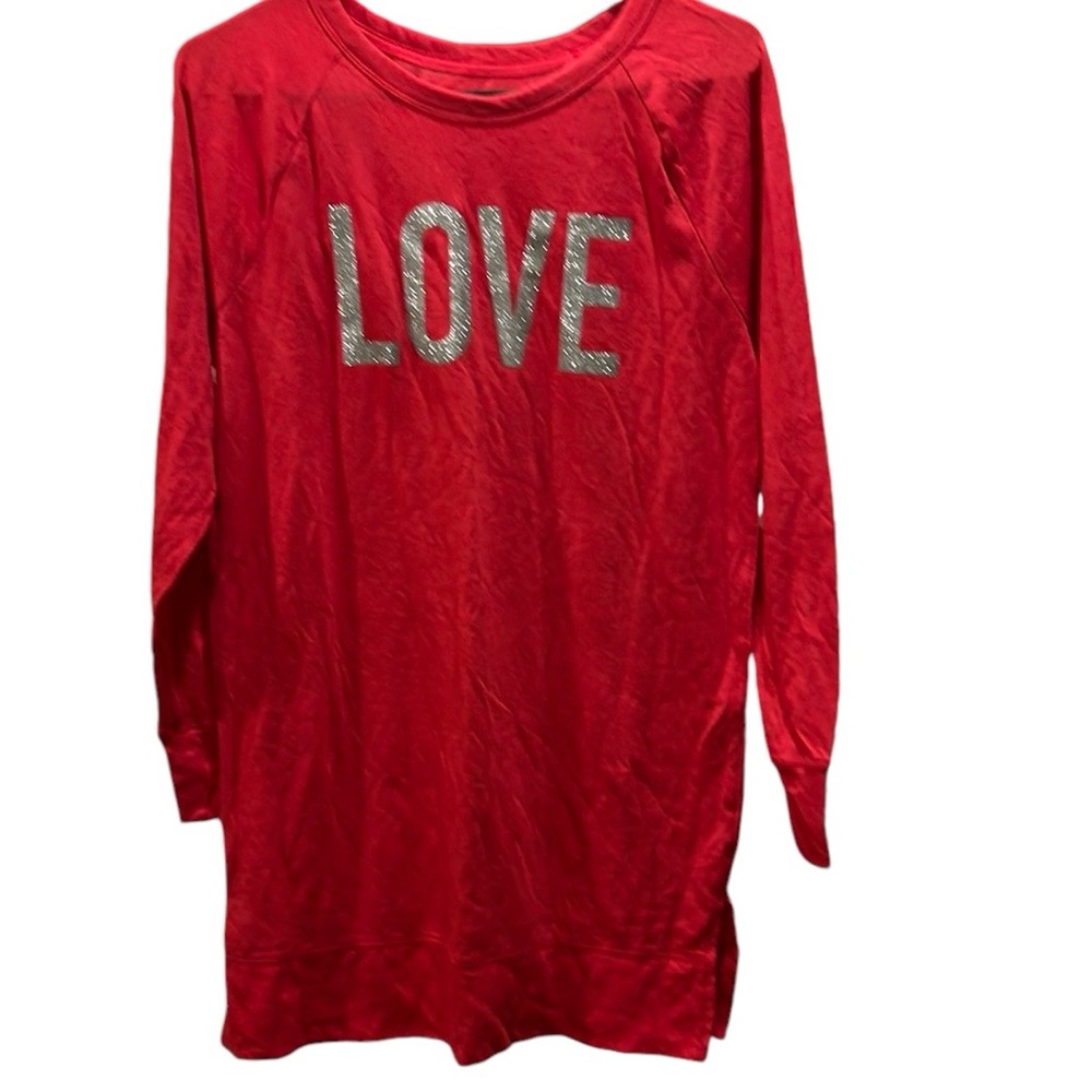 Victoria’s Secret glittery Love long sleeve tee